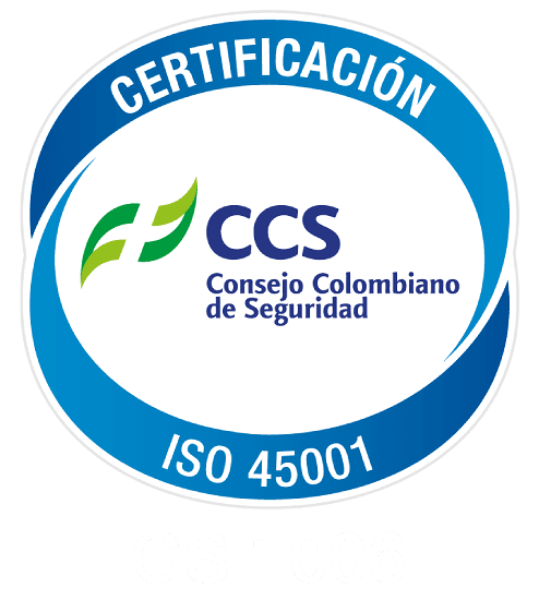 Certificación ISO 45001:2018 — No. GS 1006
